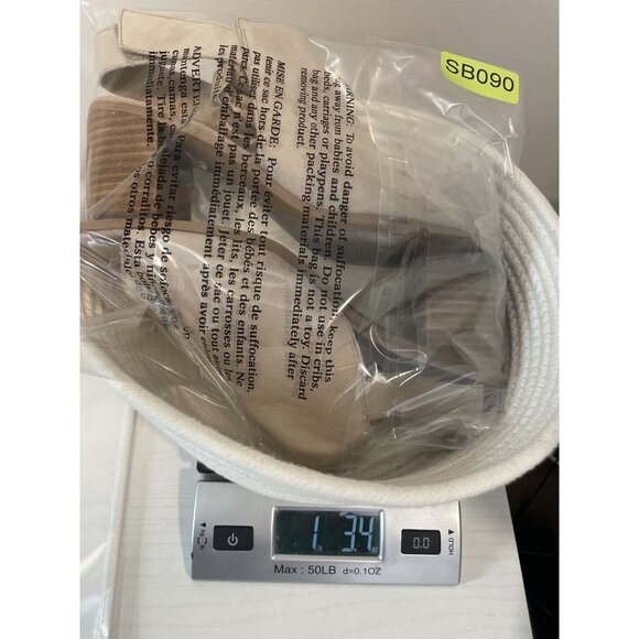 Franco Sarto Womens Beige Leather Ankle Strap Heels Size 7.5 Helix Minimalist - Picture 9 of 9